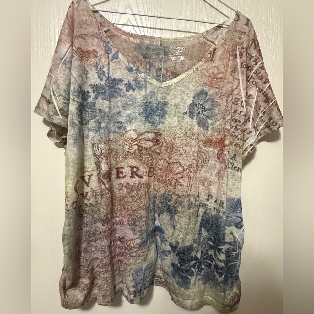 Lane Bryant Earthy Tones Blouse